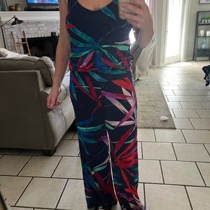 Tropical romper pants